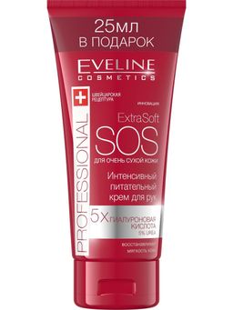 EVELINE Интенсивный питательный крем для рук для очень сухой кожи EXTRA SOFT SOS, 100 мл  фото 2