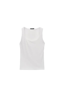 WIDE STRAP POLYAMIDE VEST TOP - Zara фото 64