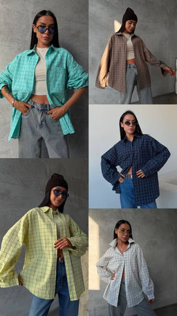 Рубашка оверсайз -легкая жатка