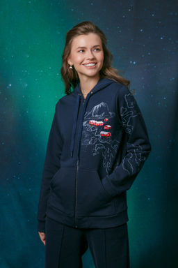 Толстовка на молнии женская Lofoten Landscape - Captain's mate фото 2