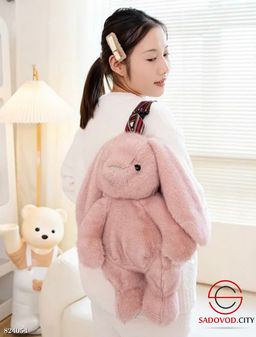 Мягкая игрушка зайка рюкзак