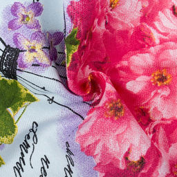 Цена за 2 шт. Полотенце кухонное Доляна Волшебная весна 34х60 см, рогожка, 100% хлопок, 160 гр/м  фото 6