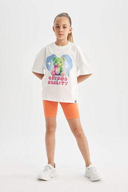 Байкерские тайтсы для девочек - Defacto фото 2