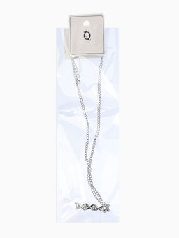 Кулон на цепочке «ДНК», цвет чернёное серебро