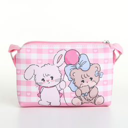 Сумка детская «Милашки», для девочки, на молнии, розовая