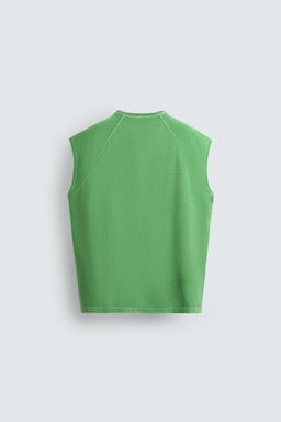 CAMISETA TANK LAVADA / Verde