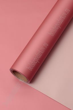 Пленка двухсторонняя для цветов в рулоне 58 см*10 м (SF-7059) пенка/бежевый №019