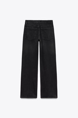 TRF WIDE-LEG MID-RISE FULL LENGTH JEANS - Zara фото 13