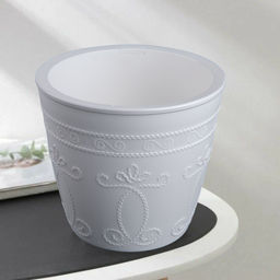 Кашпо Ажур (3,0л) Цв. Белый/белый (Арт. КШ-7967)