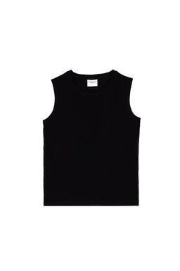 Erkek _ocuk Siyah Kolsuz Bisiklet Yaka Ti__rt Sepette S_rpriz _ndirim