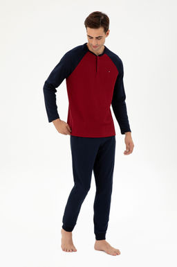 Мужской бордово-красный пижамный комплект Неожиданная скидка в корзине