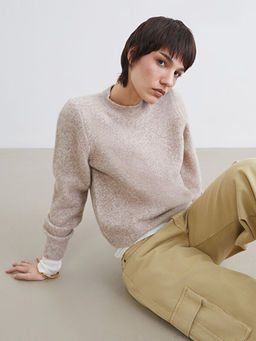 Bisiklet Yaka Kad?n Triko Kazak