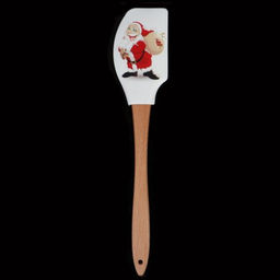 Лопатка кулинарная силиконовая 31 см с деревянной ручкой/ H-211 /уп 130/Новогодняя - Галеонтрейд фото 2