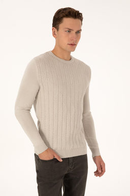 Erkek Slim Fit Bisiklet Yaka Ta_ Kazak - U.s. polo assn фото 3