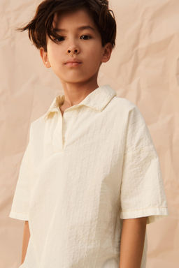 CAMISA PESPUNTES CONTRASTE LIMITED EDITION / Blanco roto - Zara фото 7