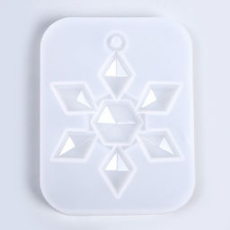 Форма силиконовая универсальная, подвеска «Снежинка-кристалл»