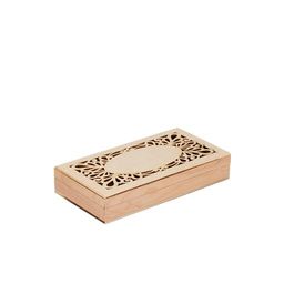 Заготовка для декорирования Mr. Carving ВД-749 Купюрница бук 19 х 10 х 3 см с резной крышкой