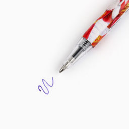 Цена за 10 шт. Ручка шариковая, синяя паста, 0.5 мм, автоматическая Дедушка Мороз - Artfox фото 5