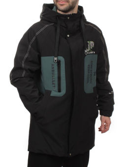 2171 BLACK GREEN Куртка мужская зимняя облегченная (130 гр. холлофайбер)