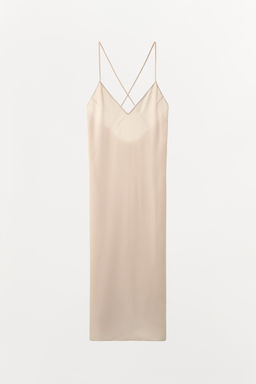 LONG SLIP DRESS WITH MULTI-POSITION STRAPS - Zara фото 20