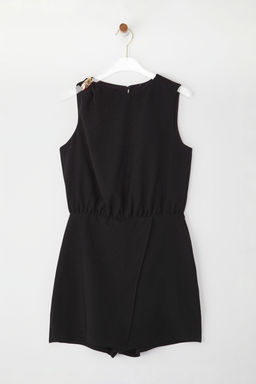 TRENDYOLMILLA Siyah Genis Paca Aksesuar Detayl? Mini Dokuma Tulum TWOSS25TU00018 фото 2