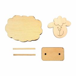 Заготовка для декорирования Mr. Carving ВД-1076 Овечка на шпажках фанера 10 х 10 х 1.3 см фото 3