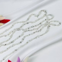 Бусины для украшений из Лунного камня с вкл. Турмалина крошка 80 см