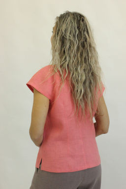 100% ЛЁН Блуза с вышивкой - Елецкие узоры фото 4