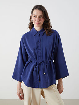 Oversize Modal Kar???ml? Kad?n G?mlek