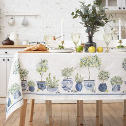 Скатерть «Этель» Olives, 149×220 см, 100% хлопок, репс 210 г/м²