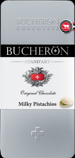 BUCHERON. Standart. Молочный с фисташками 100 гр. жест.банка
