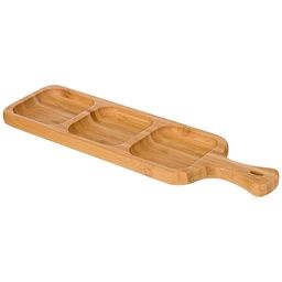 БЛЮДО ДЕРЕВЯННОЕ LEFARD NATIVE 3 СЕКЦИИ С РУЧКОЙ 37,5*10,5*2 СМ