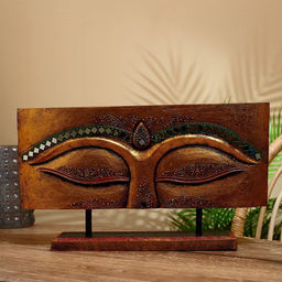 Декор «Глаза», 50×10×30 см, дерево албезия