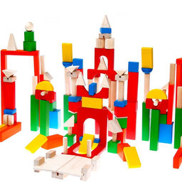 Конструктор деревянный Краснокамская игрушка «Развитие», 163 детали, без схемы для сборки