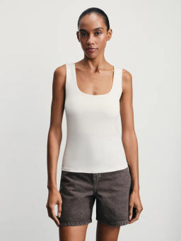 Базовый топ с широкими бретелями / Zarina  фото 3