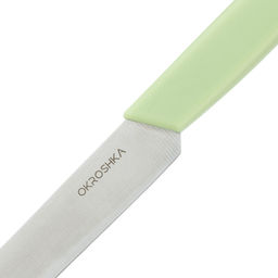 Нож для стейка OKROSHKA САЛАТ, лезвие 12 см, зеленая ручка OK225P-GN-ST  фото 3