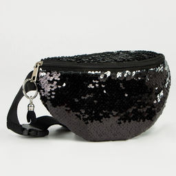 Сумка поясная с пайетками, цвет чёрный - NAZAMOK KIDS фото 2