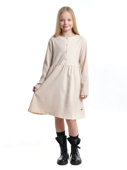 Платье для девочки нарядная одежда школа UD 7373 кремовый - Mini maxi фото 6