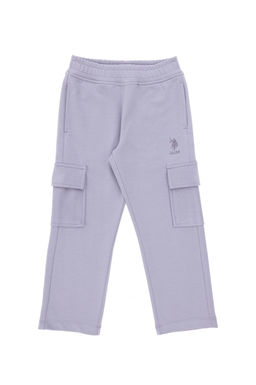 Сиреневые спортивные штаны для девочек - U.s. polo assn фото 3