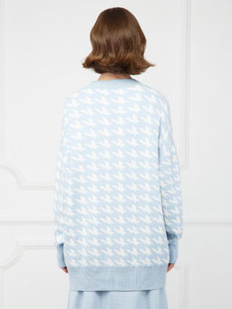 Кардиган женский ZZ-02002 l.blue/white - Eleganzza фото 3