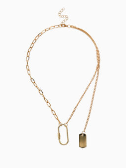 Цепь «Карабин», L=40 см, цвет золото