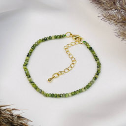 Браслет из Змеевика Серпентинит 16,5 см +