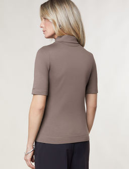 D49.114 Футболка женская т. кофейный