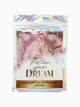 Массажёр для лица, спонж для умывания, резинка для волос Follow your dream, 10.5?15 см - Сима-ленд фото 2