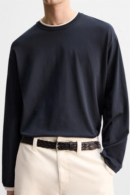 LIMITED EDITION CONTRAST NECK T-SHIRT - Zara фото 2