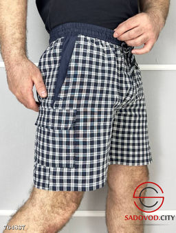 Мужские шорты в клетку - Zum ming фото 3
