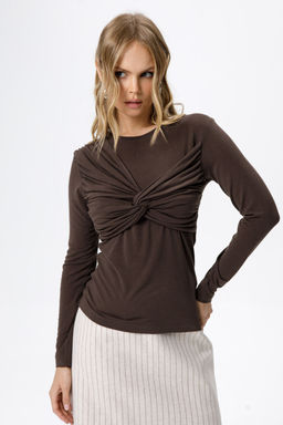 Джемпер Pirs 6230 коричневый  фото 5