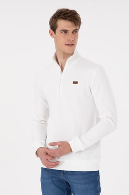 Мужской базовый свитшот цвета экрю Неожиданная скидка в корзине