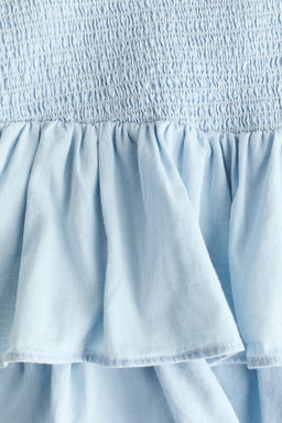 Falda nido de abeja en denim - H&m фото 4