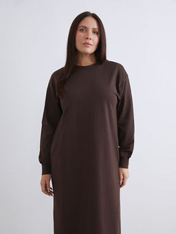 Bisiklet Yaka Sweat Elbise